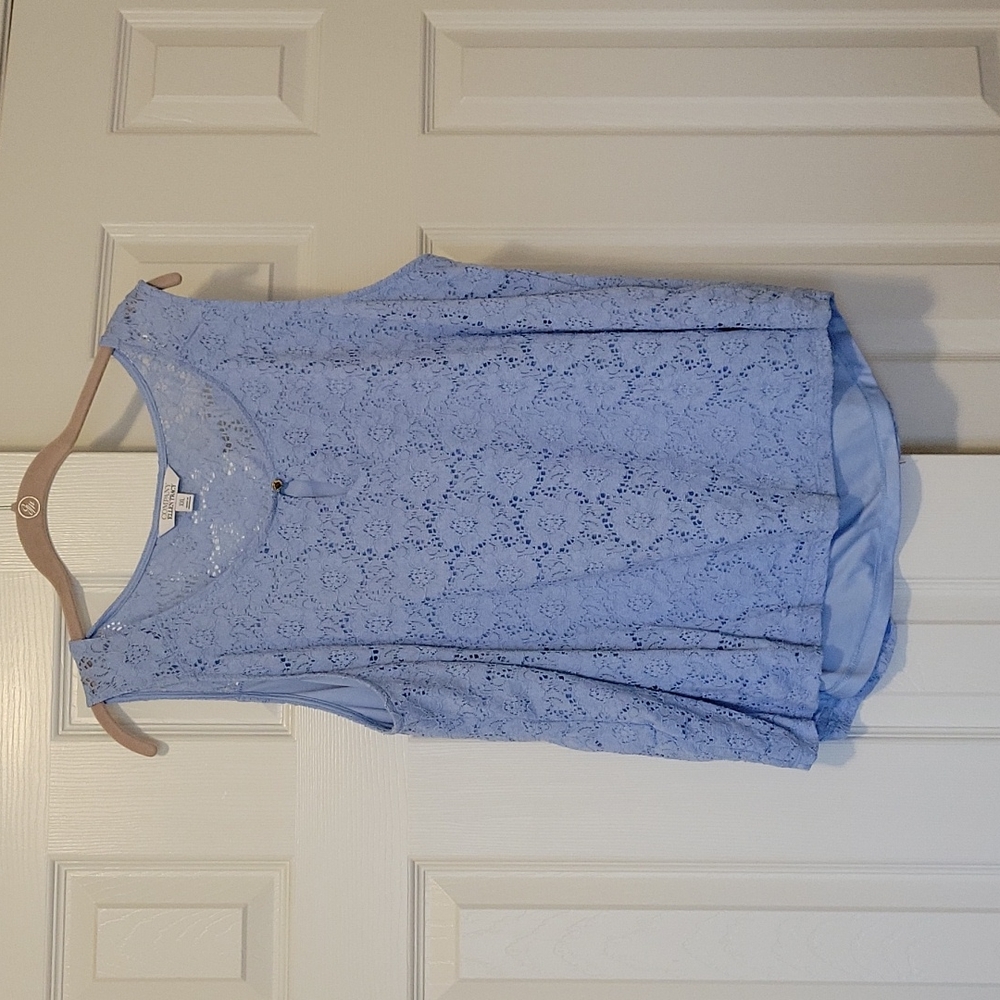 Ellen Tracy Light Blue Tank